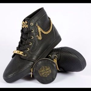 Vans x Santigold Tosha Hi Black & Gold Shoes
